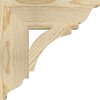 Ekena Millwork Thorton Traditional Rough Sawn Bracket, Douglas Fir, 4"W x 14"D x 14"H BKT04X14X14THR01RDF